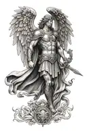 st michael archangel tattoo design idea