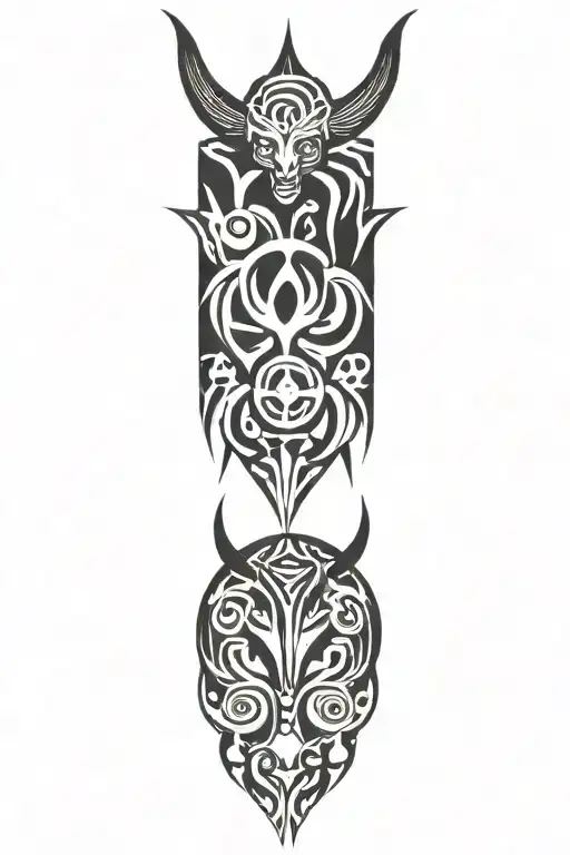 Winged Demon tattoo design idea