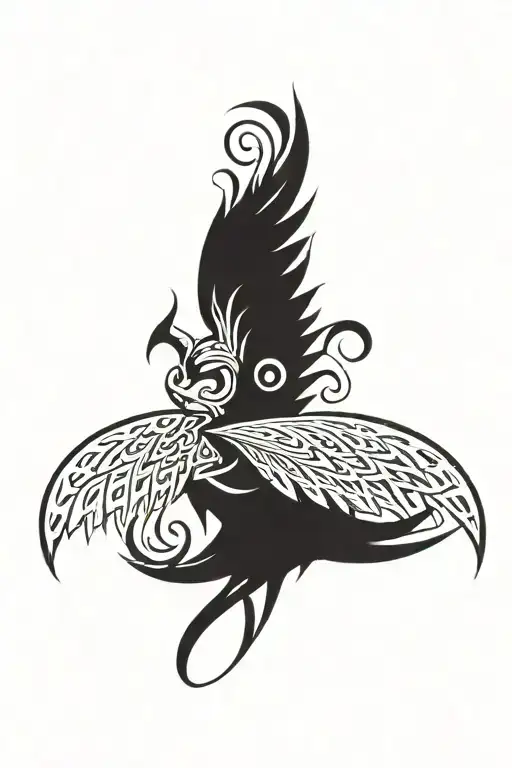 Winged Demon tattoo design idea