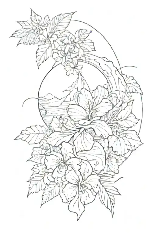 Hawaii tattoo design idea