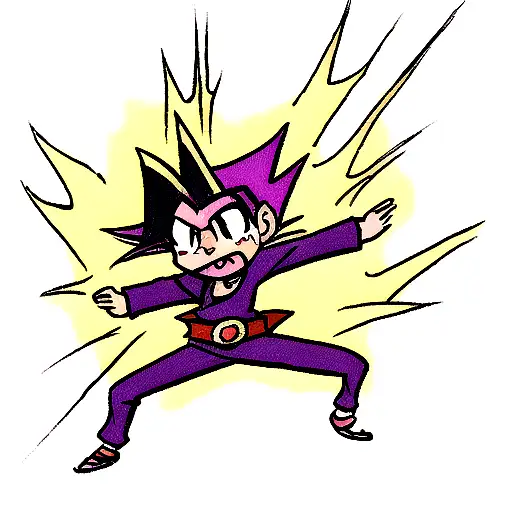 Yugi Itadori Black Flash Scene tattoo design idea