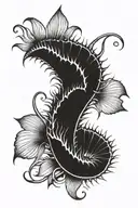 venus flytrap tattoo design idea