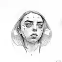 Billie Eilish tattoo design idea