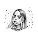 Billie Eilish tattoo design idea