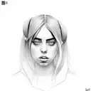 Billie Eilish tattoo design idea
