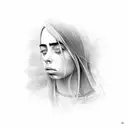 Billie Eilish tattoo design idea