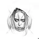 Billie Eilish tattoo design idea