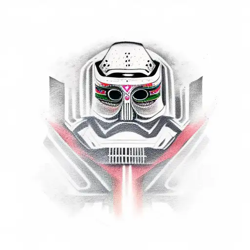 máscara ronin tattoo design idea