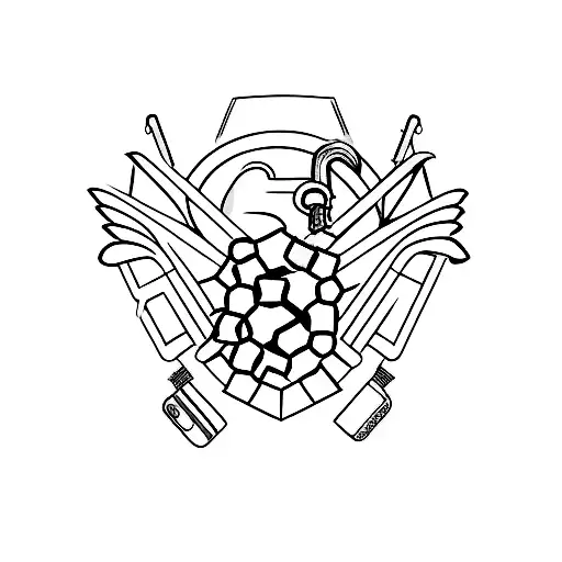 Audi brand and pharmacy tattoo design idea