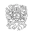 lamentation 3:32 tattoo design idea