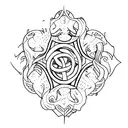 lamentation 3:32 tattoo design idea