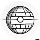 death star tattoo design idea