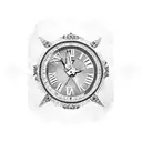 Anniversary date written in Roman numerals with Atlas as background  tattoo design idea