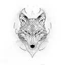 wolf serpent  tattoo design idea
