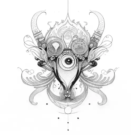 a ride with long stem  tattoo design idea