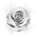 rose clock cross clouds gates tattoo design idea