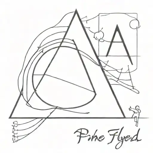 pink floyd's "more" album cover tattoo design idea