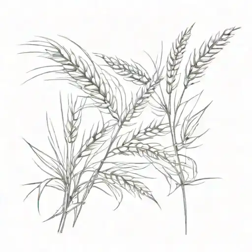 wheat plants  tattoo design idea