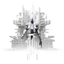 Cyberpunk 2077 Grim  tattoo design idea