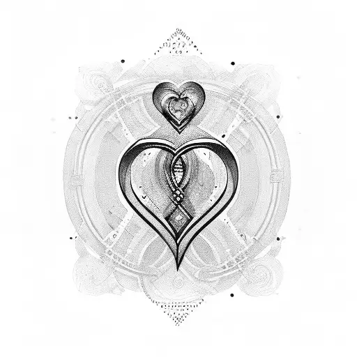 zoey with infinity sign and hearts tattoo design idea