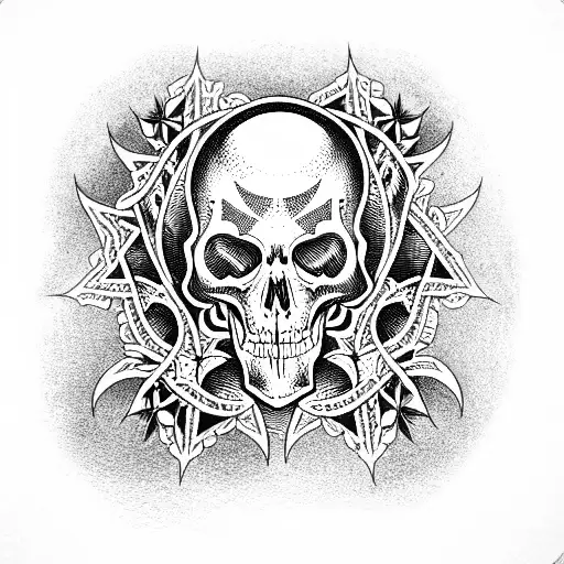 death wish tattoo design idea