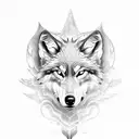 wolf phoenix tattoo design idea