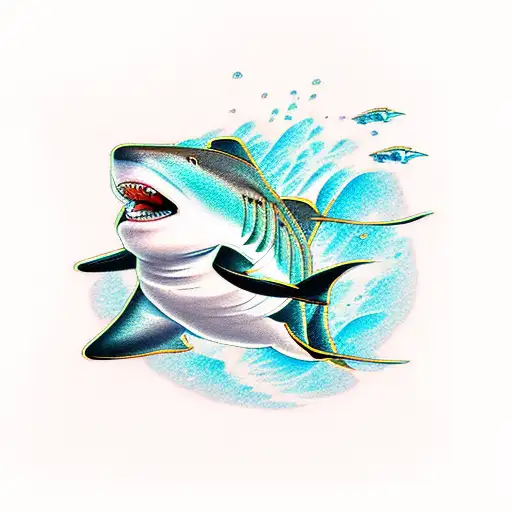 Blacktip Reef Shark tattoo design idea