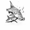 Blacktip Reef Shark tattoo design idea