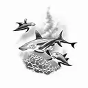 Blacktip Reef Shark tattoo design idea