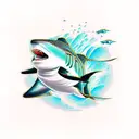 Blacktip Reef Shark tattoo design idea