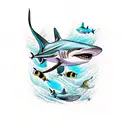 Blacktip Reef Shark tattoo design idea