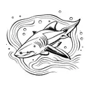Blacktip Reef Shark tattoo design idea
