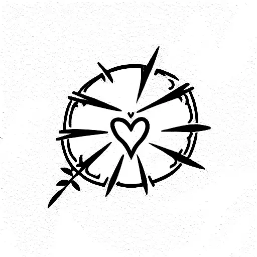 silent shout for love tattoo design idea