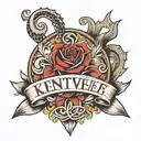 words that say "KENT VOLUME 2" tattoo design idea