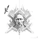 icarus tattoo design idea