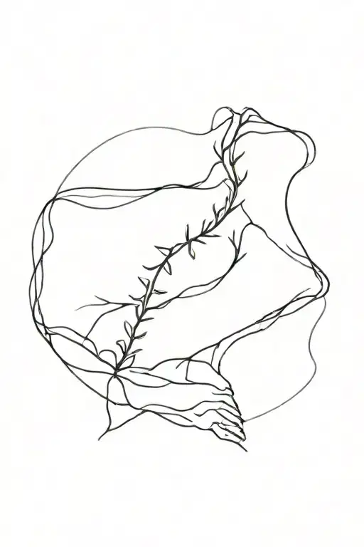 scoliosis spine tattoo design idea