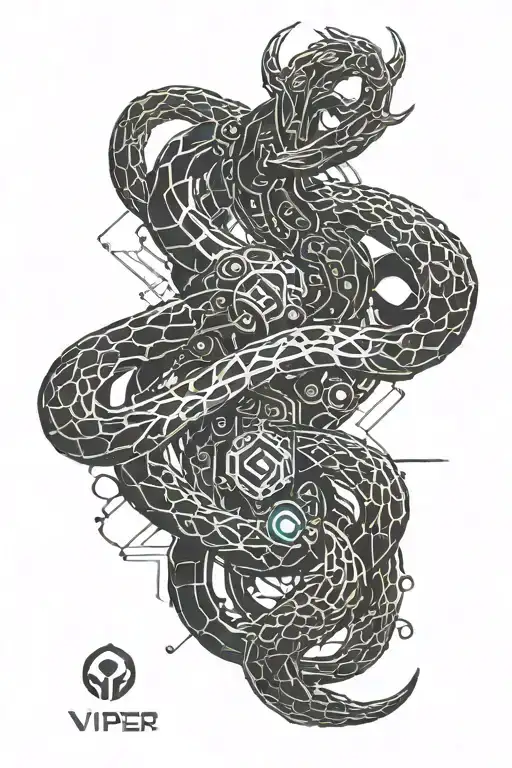 viper tattoo design idea