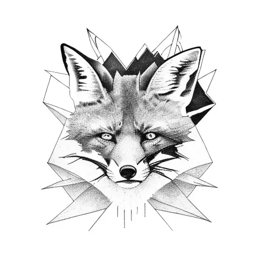 Metallica album cover with a fox incorporated tattoo design idea
