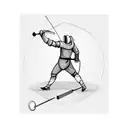 Fencing Sword tattoo design idea