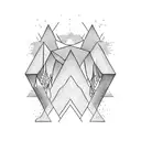 mountain, past present future, change tattoo design idea