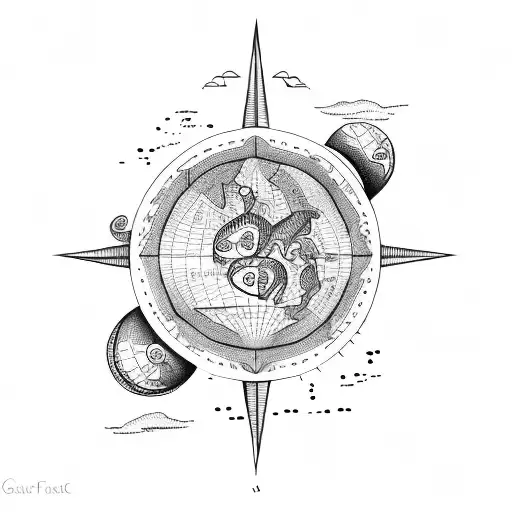map of cape cod tattoo design idea