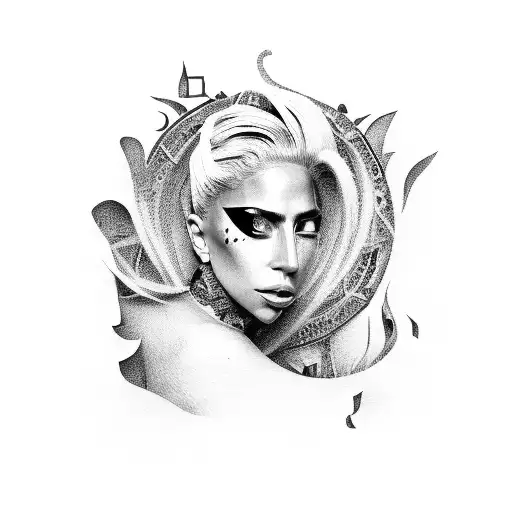 Lady Gaga tattoo design idea