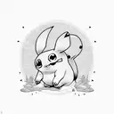 pickachu  tattoo design idea