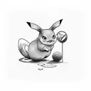 pickachu  tattoo design idea