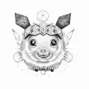 pickachu  tattoo design idea