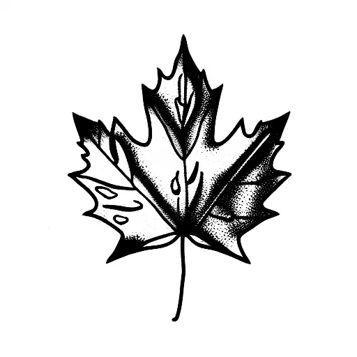 Maple Leaf tattoo design idea