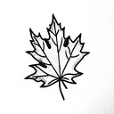 Maple Leaf tattoo design idea