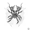 design a tattoo with a combination of a scorpion and a skull tattoo design idea