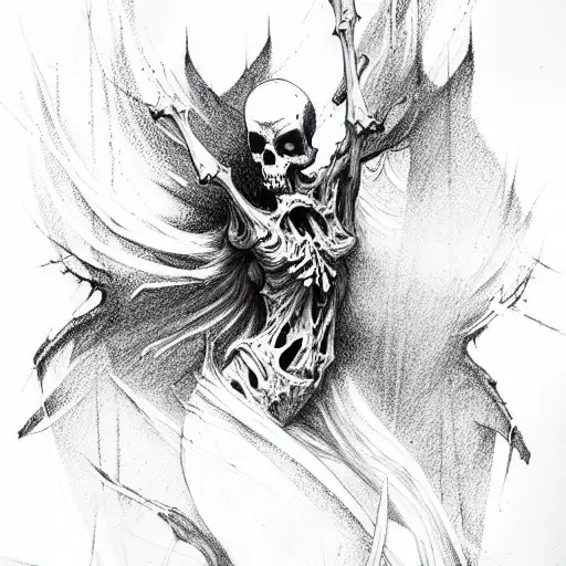 death tattoo design idea