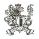 Manchester united and swindon fc emblem merged tattoo design idea